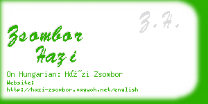 zsombor hazi business card